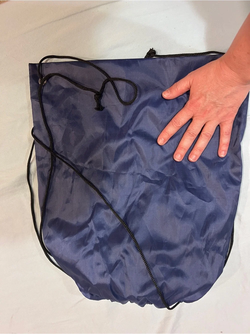 Navy Drawstring Sports Sack - Picture 2 of 2